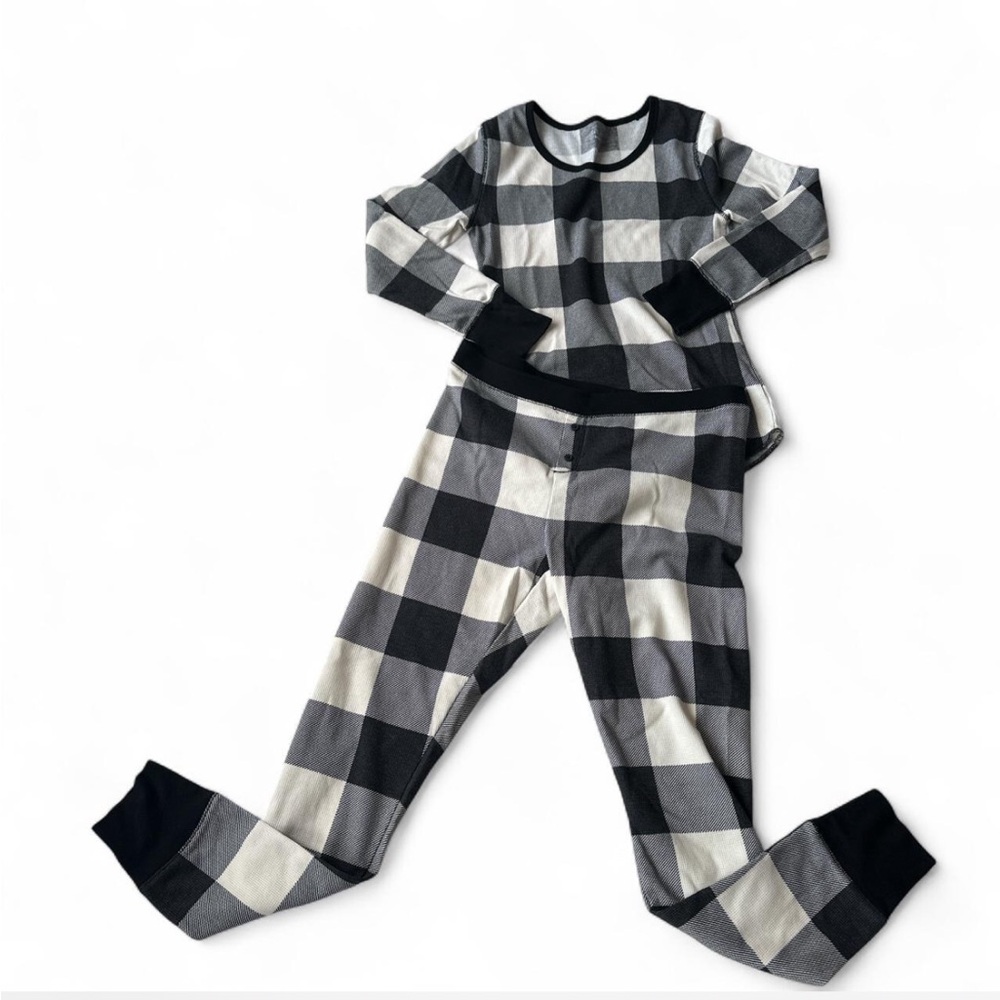 Old Navy Buffalo Check thermal PJ set